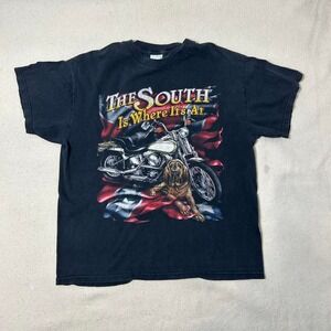 Black vintage Tennessee River T-shirt The south‎ is where it's at